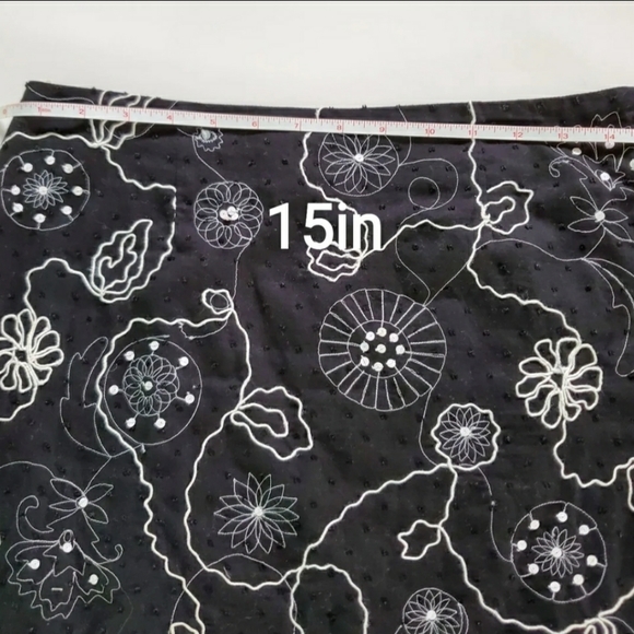 ts dixin Embroider Size 2 Cotton Pencil Skirt - Picture 6 of 11
